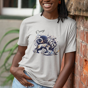 Camiseta Elegante acuarela Leo Zodiac Personalizado