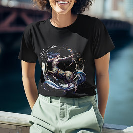 Camiseta Elegante acuarela Sagittarius Zodiac Personalizado