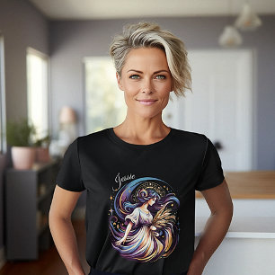 Camiseta Elegante acuarela Virgo Zodiac Personalizado