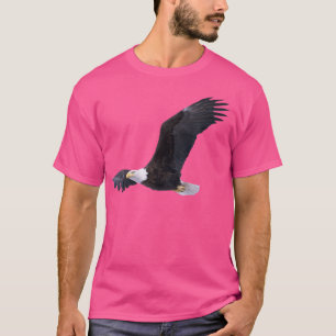 Camiseta Elegante águila calva americana en foto de vuelo P