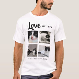 Camiseta Elegante | Amo Mi | Gato | Foto
