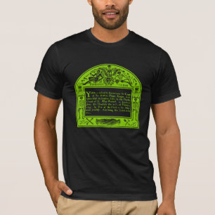 Camiseta Elegante Anuncio de Funeral Inglés del C18