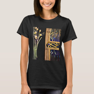Camiseta Elegante Art Nouveau - Diseño de líneas flotantes