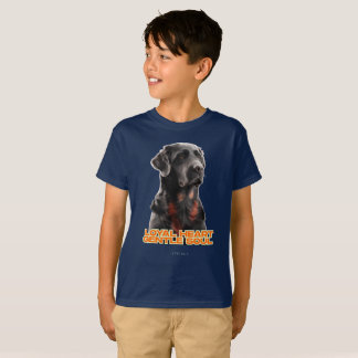 Camiseta Elegante arte Mascota realista de perro negro