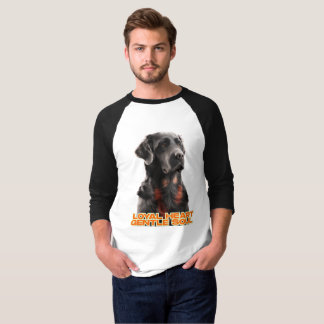Camiseta Elegante arte Mascota realista de perro negro