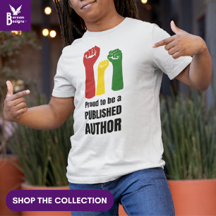 Camiseta Elegante AUTOR ORGULLOSO NEGRO