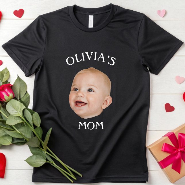 Camiseta Elegante bebé cara de niño foto personalizada papá (Subido por el creador)