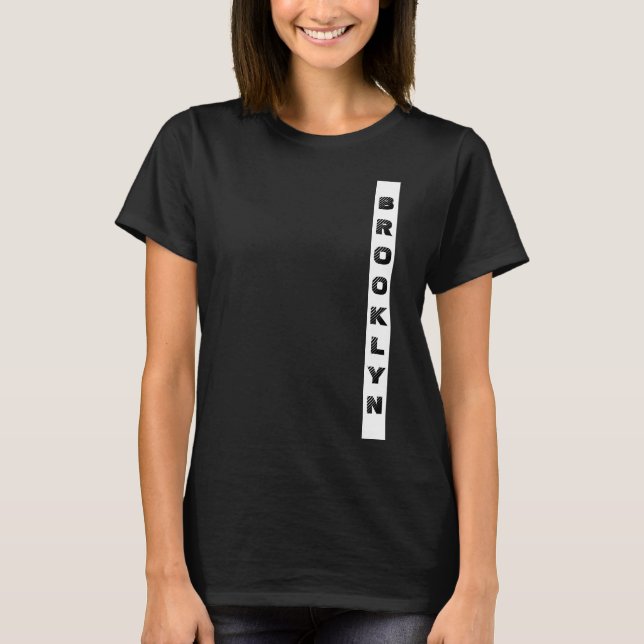 Camiseta Elegante Brooklyn New York City Nyc Plantilla Muje (Anverso)