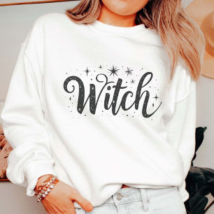 Camiseta Elegante "bruja" para mujeres de Halloween blancas