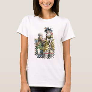 Camiseta Elegante caballero propone a una dama en una 'marg