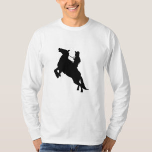 Camiseta Elegante caballo montando vaquero occidental