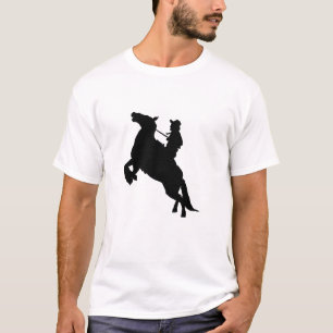 Camiseta Elegante caballo montando vaquero occidental