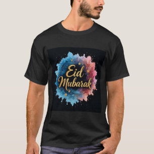 Camiseta Elegante caligrafía de Eid Mubarak Gold