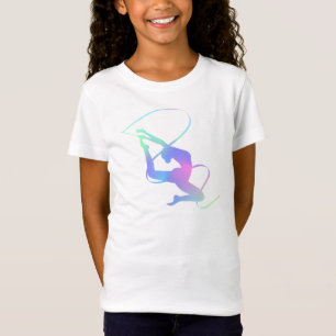 Camiseta Elegante Cinta Rítmica Gimnasia Motif Artístico