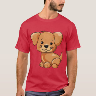 Camiseta elegante con estampado de perro para aman