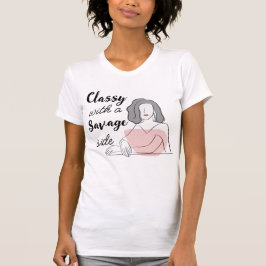 camiseta "elegante con un lado salvaje"
