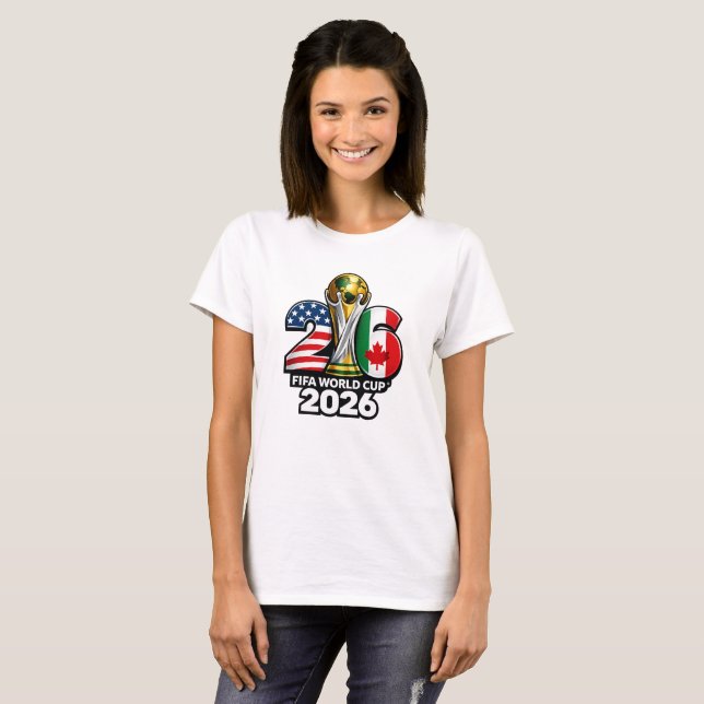Camiseta Elegante Copa Mundial de la FIFA 2026 (Anverso completo)