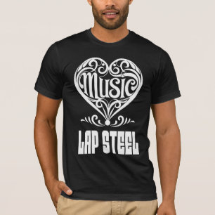 Camiseta Elegante corazón desplazado para los amantes de la