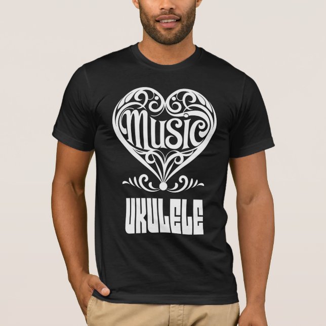 Camiseta Elegante corazón desplazado para los amantes de Uk (Anverso)