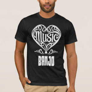 Camiseta Elegante corazón desplazado para los amantes del b