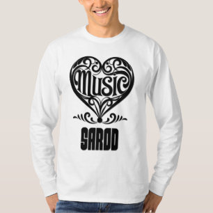 Camiseta Elegante corazón desplazado para los amantes del S