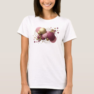 Camiseta elegante de arte abstracto rojo STATEMENT