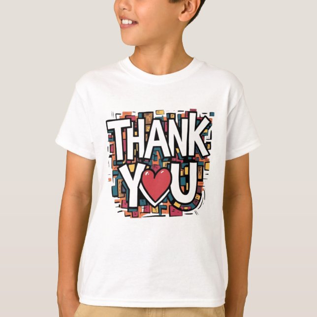 Camiseta elegante de ‘Gracias’ - Haz un gran impac (Anverso)