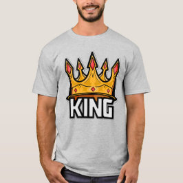 Camiseta elegante de la corona del rey