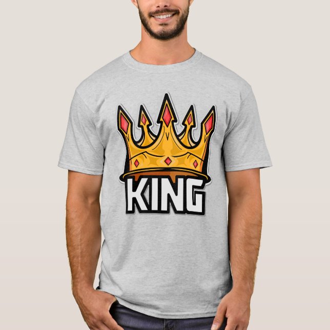 Camiseta elegante de la corona del rey (Anverso)