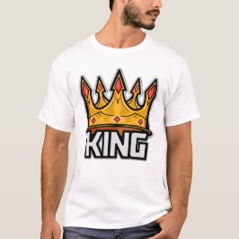 Camiseta elegante de la corona del rey