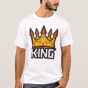 Camiseta elegante de la corona del rey