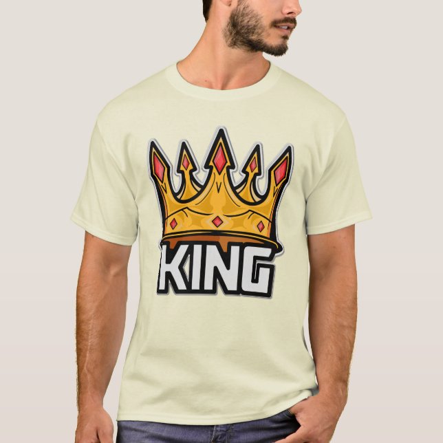 Camiseta elegante de la corona del rey (Anverso)