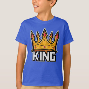 Camiseta elegante de la corona del rey