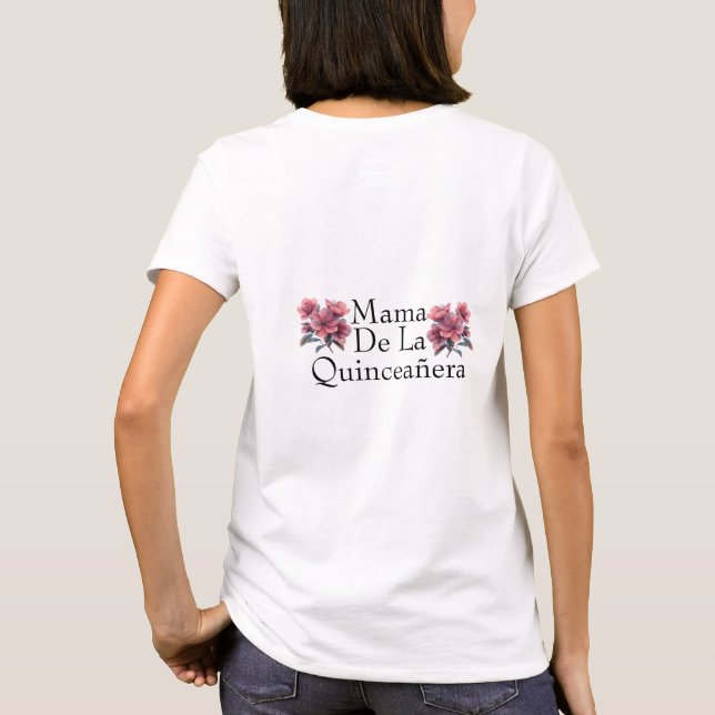 Camiseta elegante de la princesa de Quinceañera -  (Reverso)