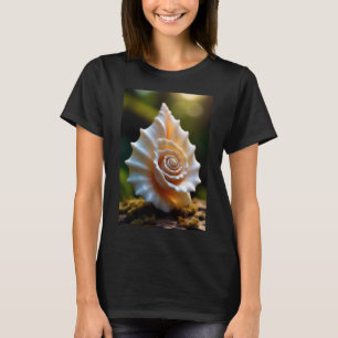 Camiseta elegante de mujer con concha de rosa cost