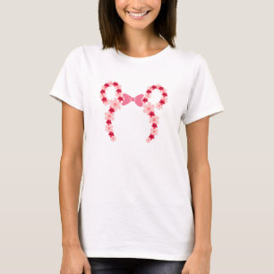 Camiseta elegante de mujeres floridas: vibrante y