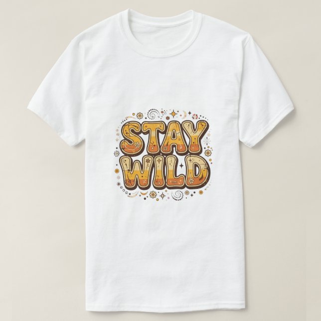 Camiseta elegante de Stay wild (Diseño del anverso)