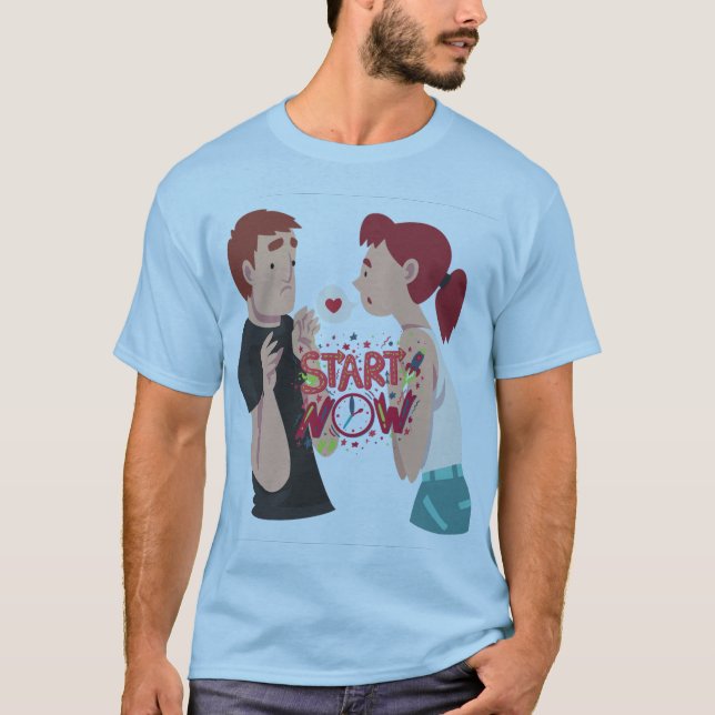 Camiseta Elegante declaración de amor de los hombres T-Shir (Anverso)