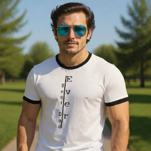 Camiseta elegante del Día del Padre: El Mejor Papá