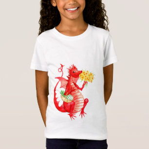 Camiseta elegante del "dragón rojo" del algodón 