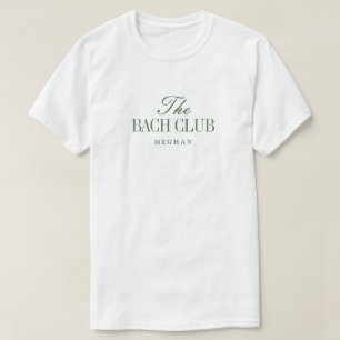 Camiseta Elegante Despedida de Soltera en Verde Oliva Nombr