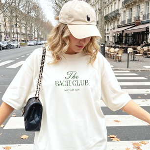 Camiseta Elegante Despedida de Soltera en Verde Oliva Nombr