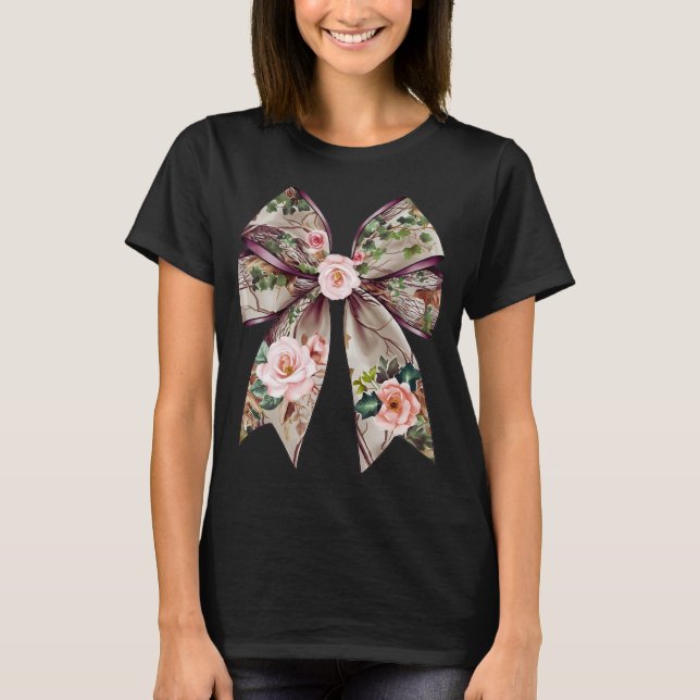 Camiseta Elegante diseño de arcos florales - Romántica natu (Anverso)
