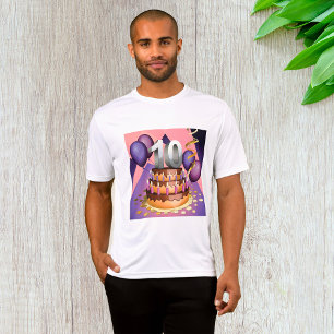 Camiseta Elegante diseño de pasteles para la celebración de