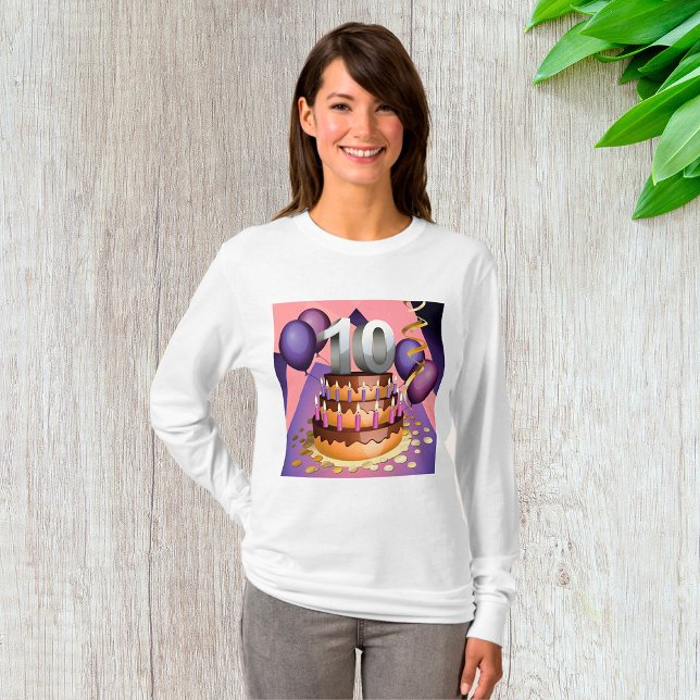 Camiseta Elegante diseño de pasteles para la celebración de (Subido por el creador)