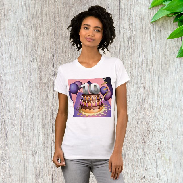 Camiseta Elegante diseño de pasteles para la celebración de (Subido por el creador)