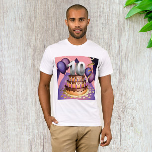 Camiseta Elegante diseño de pasteles para la celebración de