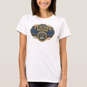 Camiseta Elegante diseño original NARANJA MODO ENSEÑANZA DE