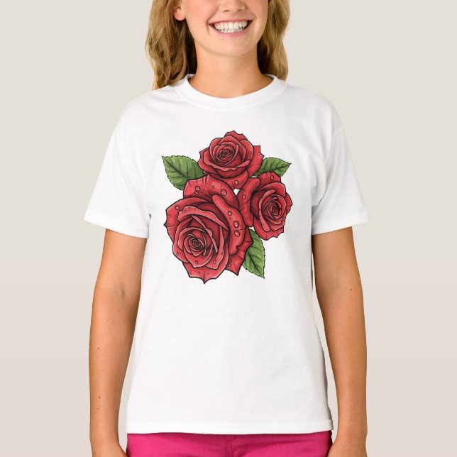 Camiseta Elegante diseño Rosa (Anverso)
