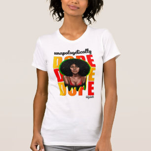 Camiseta Elegante diva negra con audaz y moderno estilo